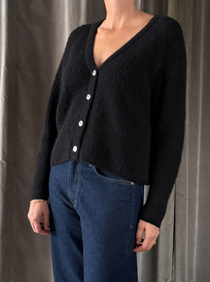 Les Racines du Ciel - Justine Cardigan Sort