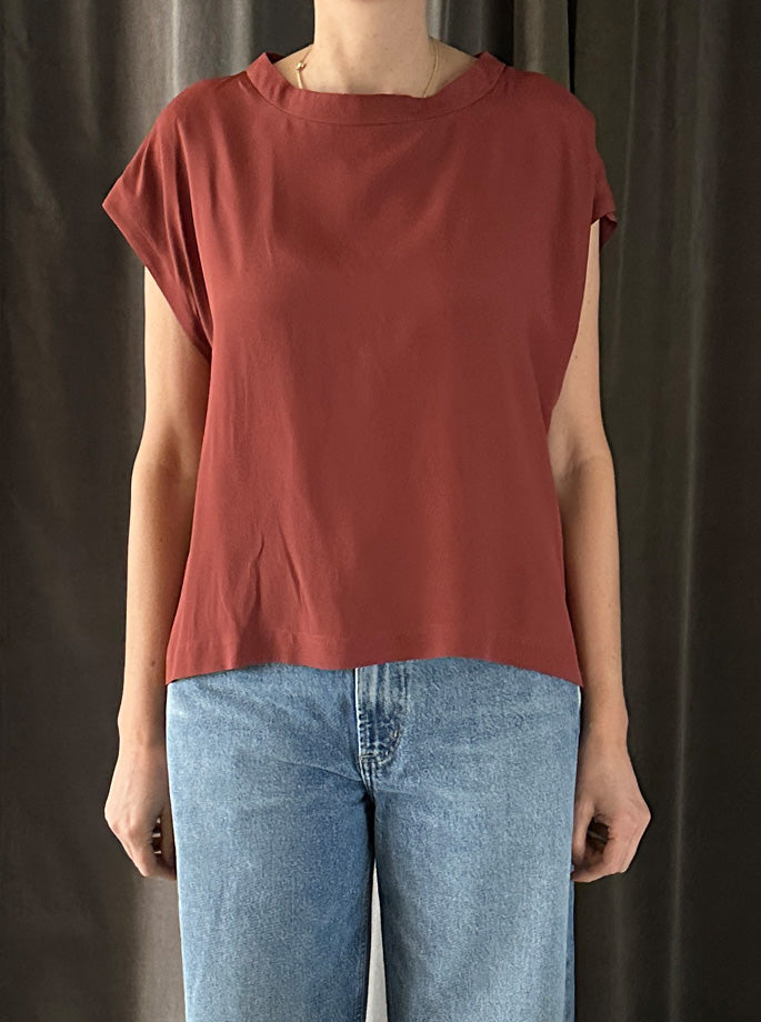 Momoni - Curacao Bluse Mattone