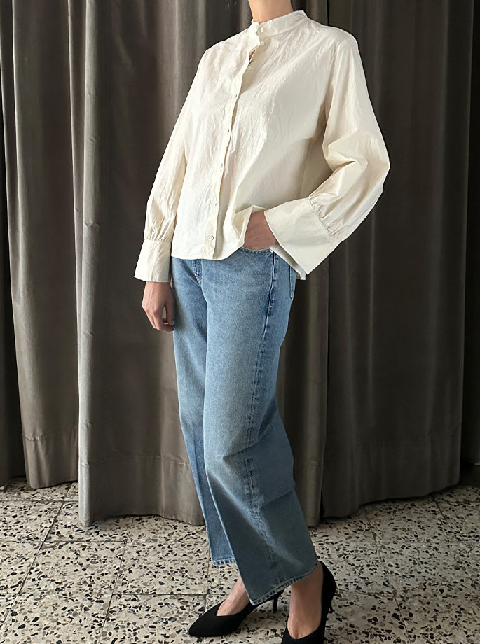 Momoni - Franklin Skjorte Panna - creme