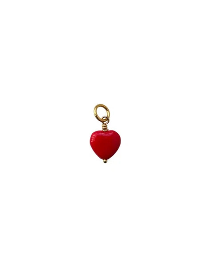 Pico - French Mini Heart Vedhæng wine