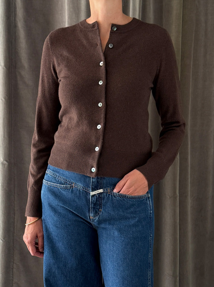 Rhea - Cardigan Wool & Cashmere brun