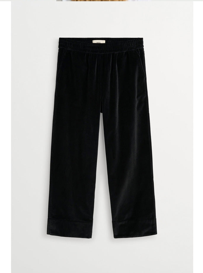Skall Studio - Jasmine Pants sort velour