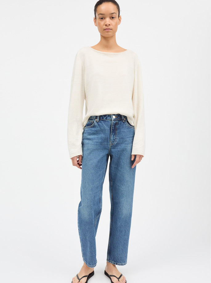 Skall - Allison Cropped Jeans Vintage Slouchy Blue
