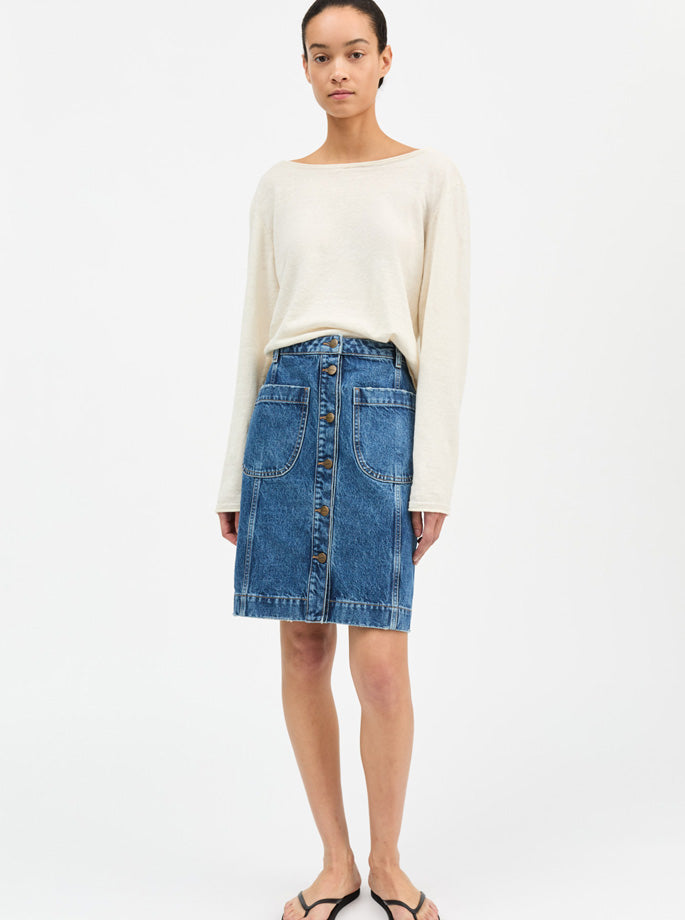 Skall - Margaux Nederdel Slouchy Blue