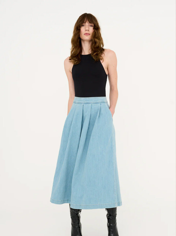 Tomorrow Denim - Ellen Ball Gown Nederdel Denim Blue