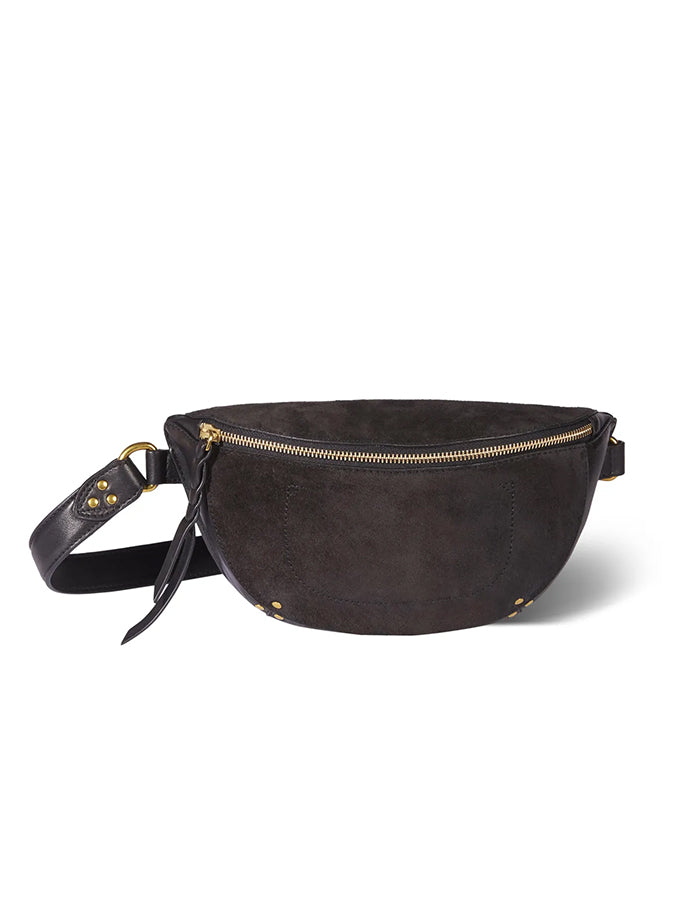 Jerome Dreyfuss - Lino Banane Taske Sort - Bælte taske af læder og ruskind - ES Webshop