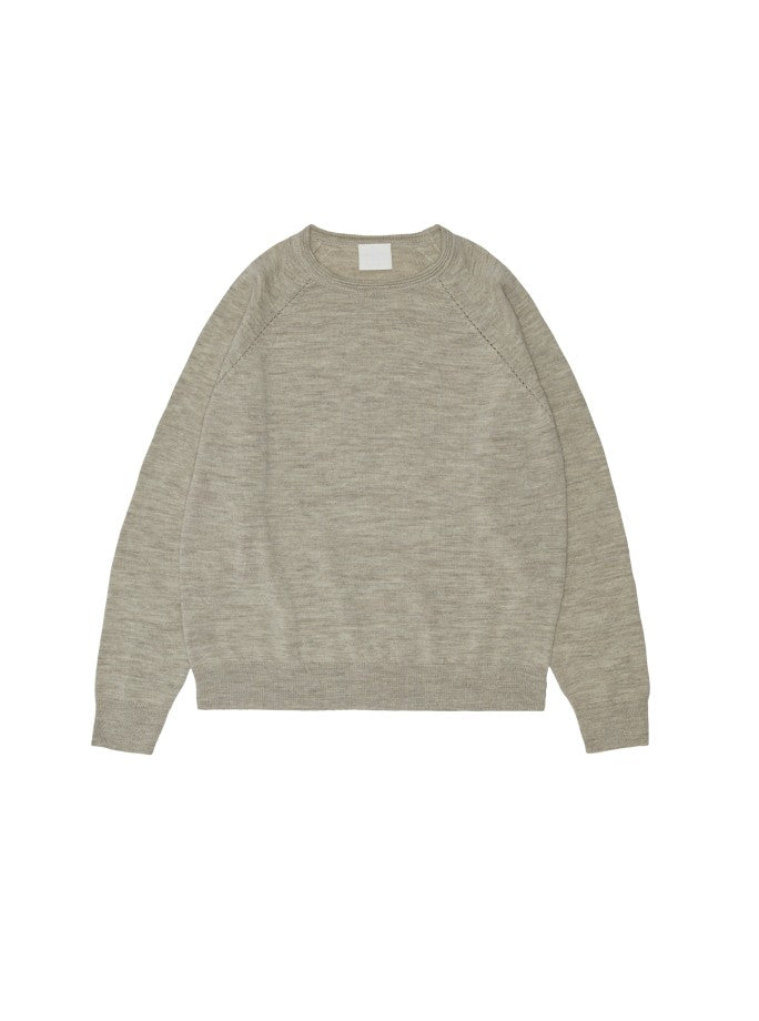 FUB - Thin Sweater - Light Beige Melange - Organic Fashion - ES Webshop