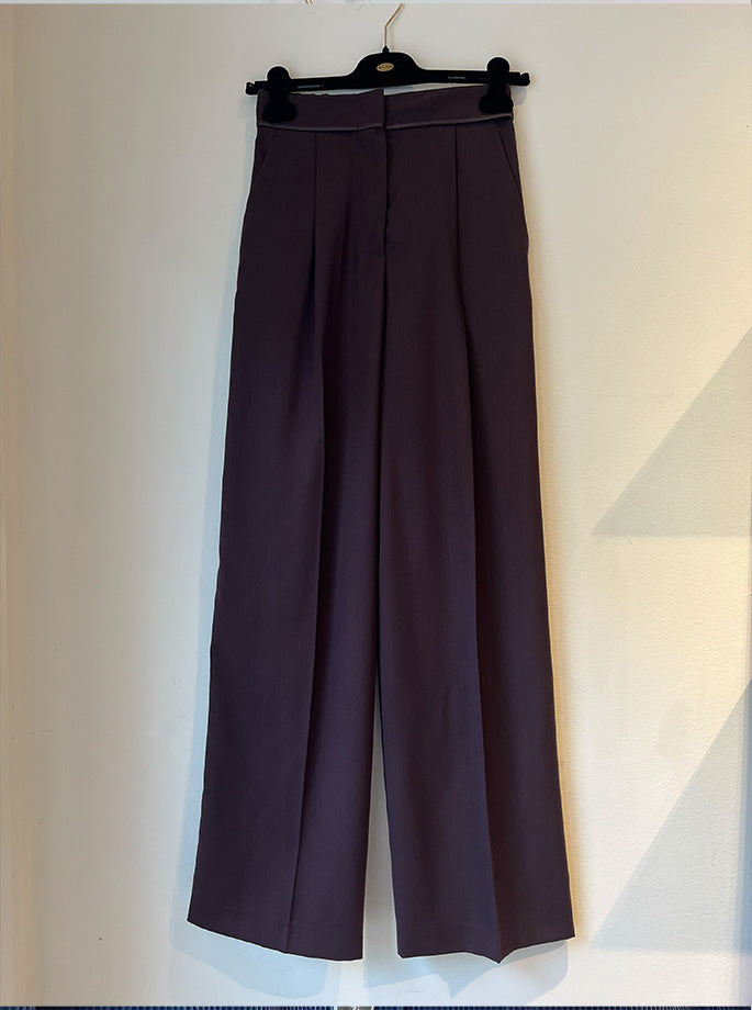 Forte Forte - Poudre High Waist Pants bordeaux