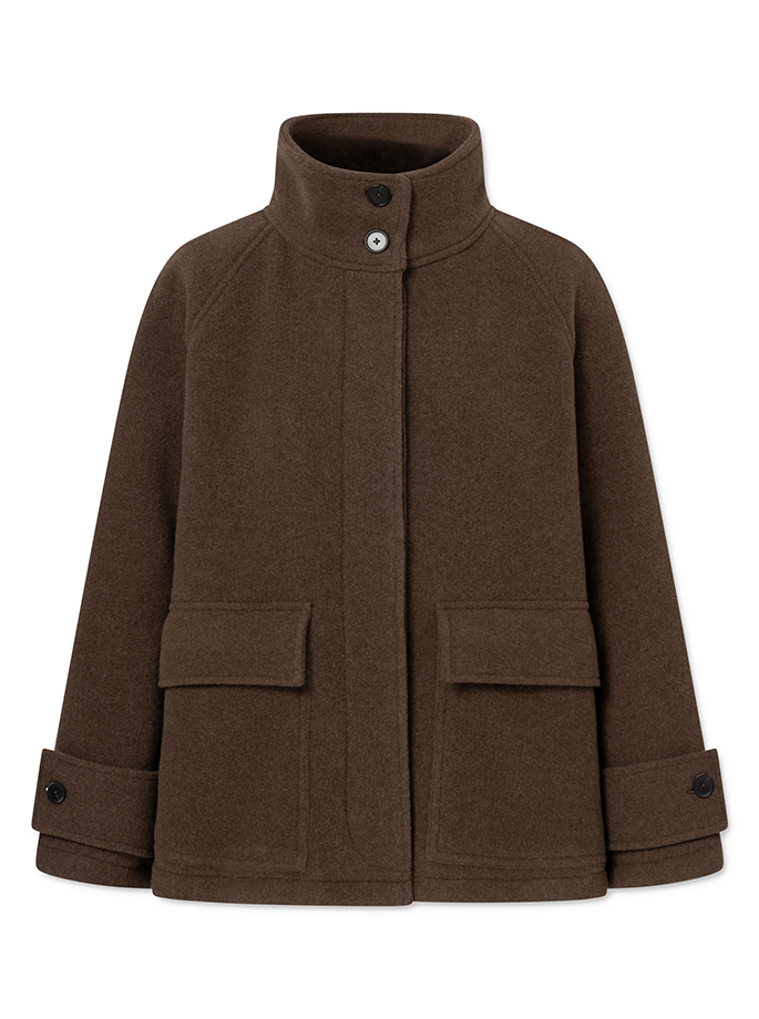 Rue de Tokyo - Chika Heavy Wool Jakke brown melange