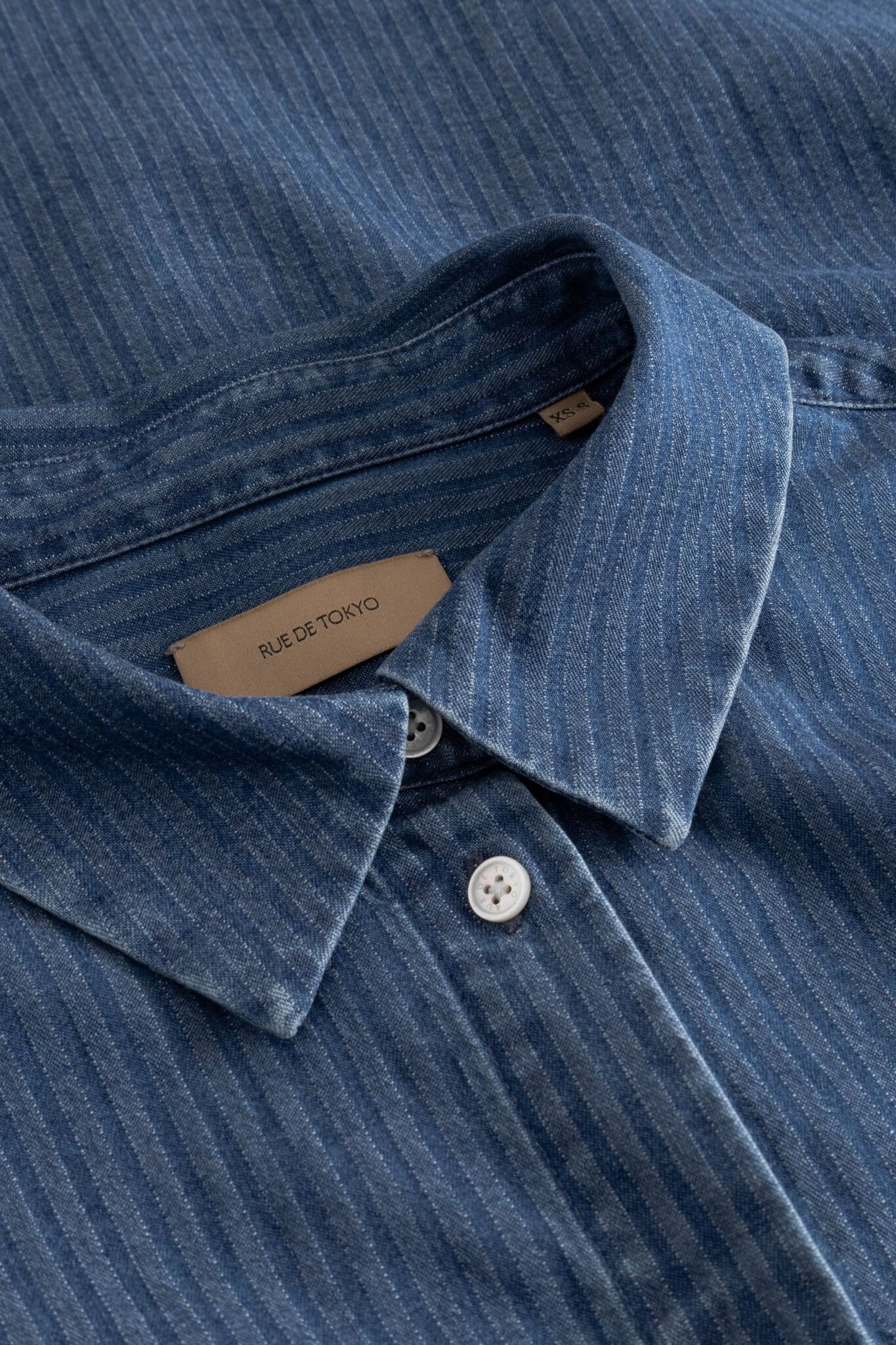 Rue De Tokyo - Sumiko Skjorte Striped Denim