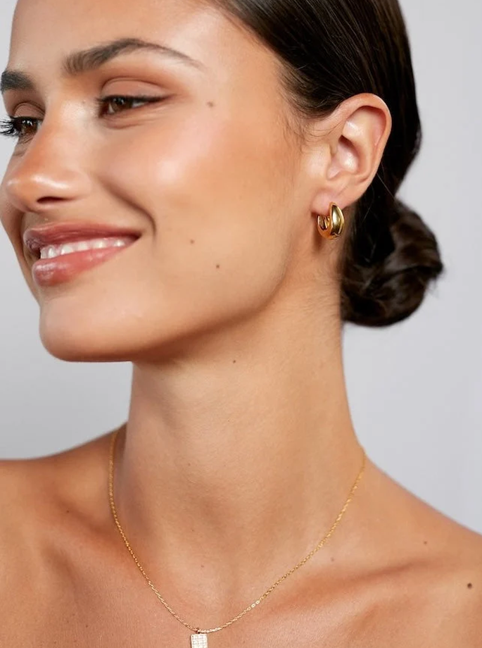 Anni Lu - Golden Curve Hoops Petit