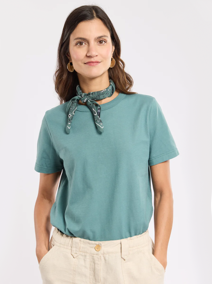 Armor Lux -  T-Shirt Silver Pine Green