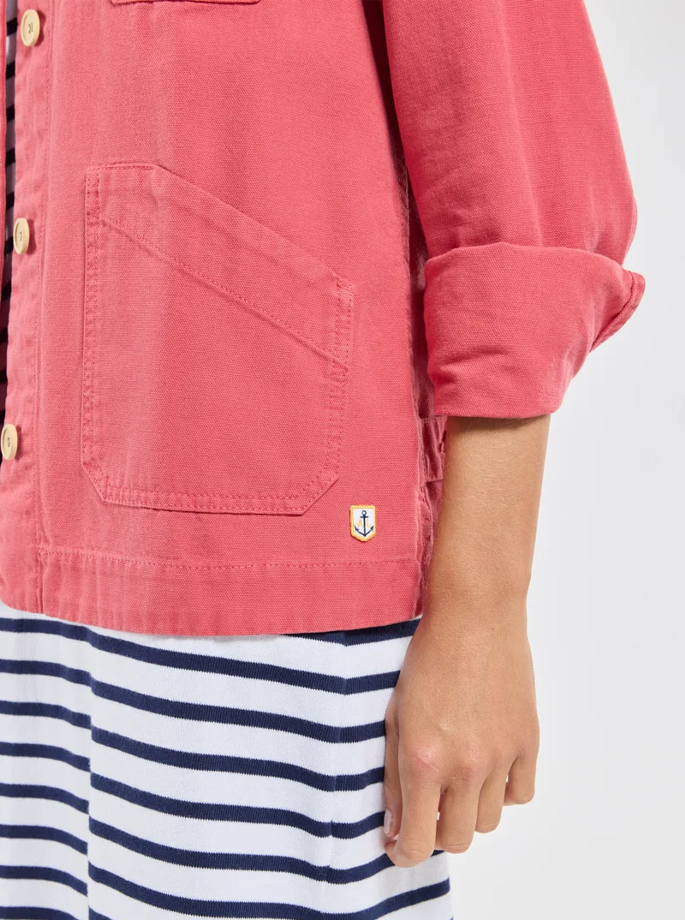 Armor Lux - Fisherman Heritage Jakke Garnet Rose