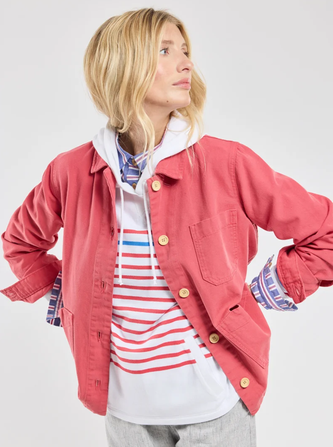 Armor Lux - Fisherman Heritage Jakke Garnet Rose