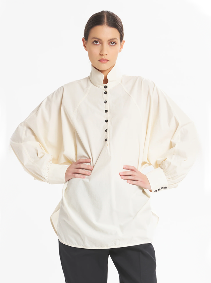 Barena Venezia - Camicia Cristal Tendon Bluse Ecru