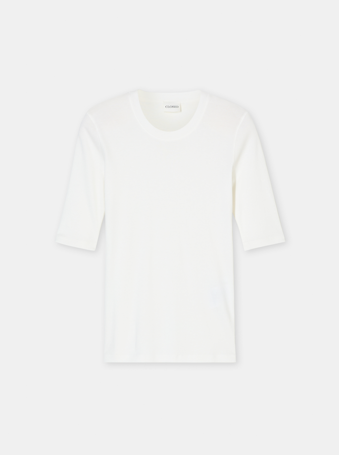 Closed - Kortærmet Crewneck Ivory