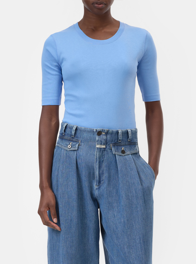 Closed - Kortærmet Crewneck Sky Blue