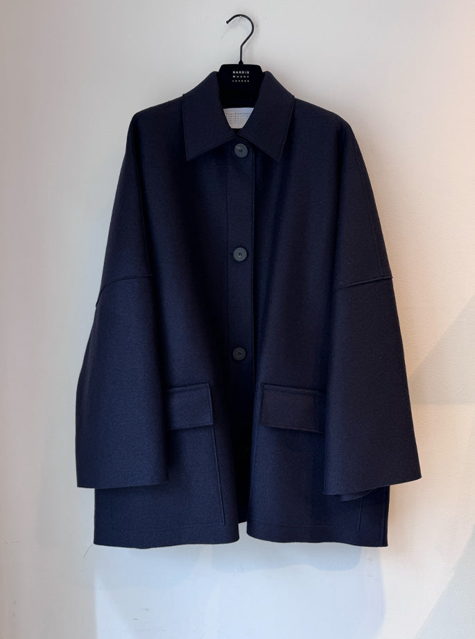 Harris Wharf - Country Cape Jakke Navy Blue