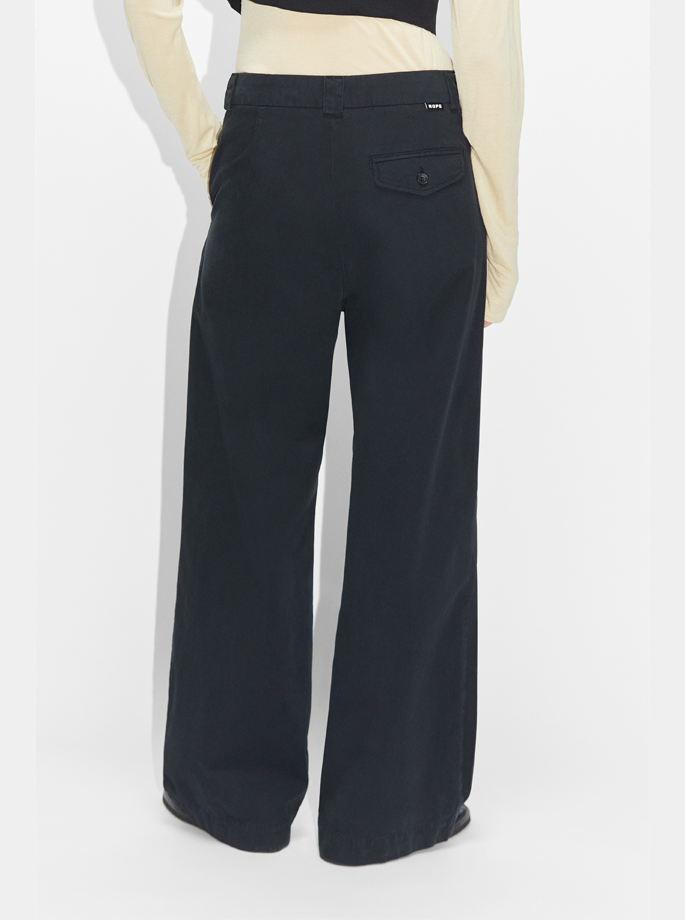 Hope - Novel Trousers Faded Black - Organic Fashion - ES Webshop