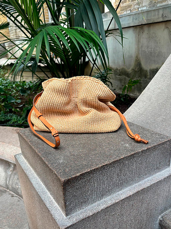 Infinito 2012 - Camilla Taske Raffia Large Brun