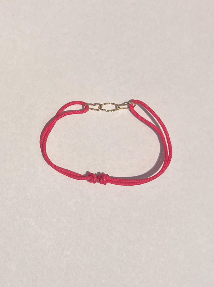 Nordenstam - Armbånd med 3 Guld Ringe Pink