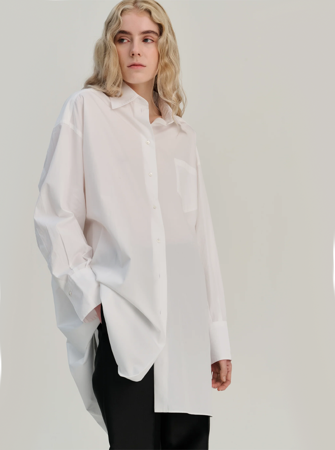 Rhea - 112 Skjorte Kjole Hvid