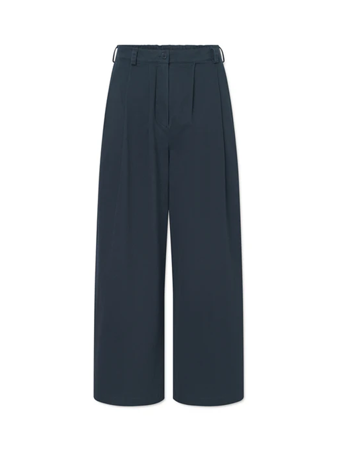 Rue De Tokyo - Prudie Dyed Twill Bukser Dark Navy