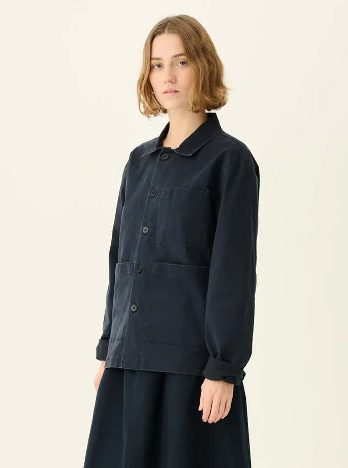 Rue De Tokyo - Cameron Organic Twill Jakke Dark Navy