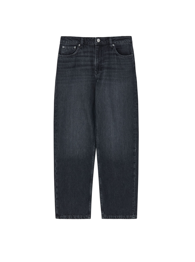 Skall - Allison Cropped Jeans Vintage Washed Black