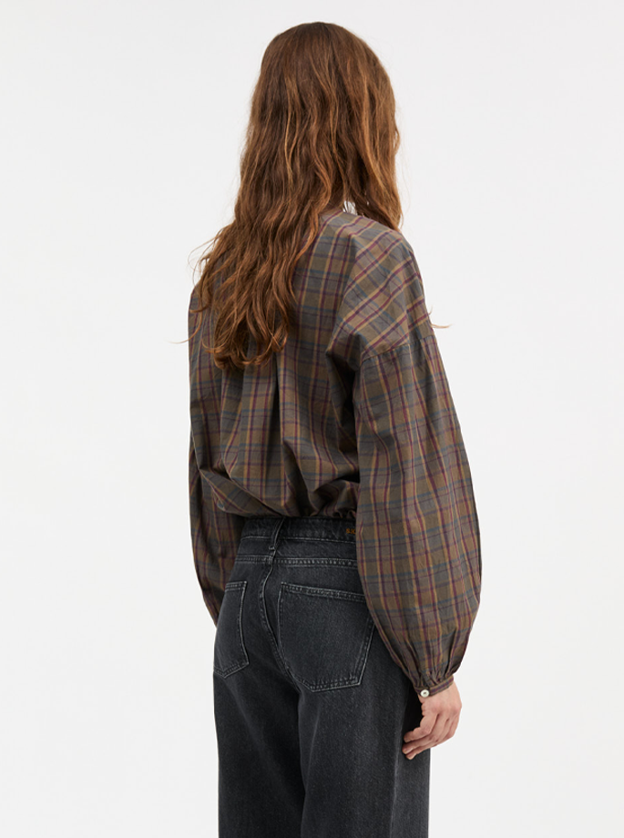 Skall - Cilla Skjorte Green/Red Check