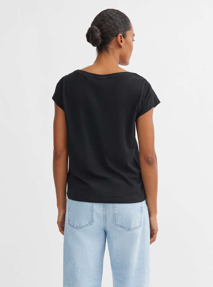 Skall Studio - Andy Wide Neck Tee Black