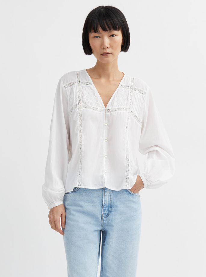 Skall Studio - Magnolia Blouse Optic White