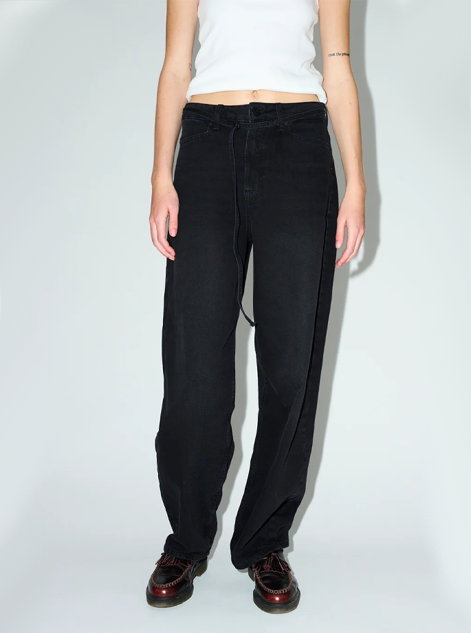 Tomorrow Denim - Kaia Slung Belt Jeans Heritage Black
