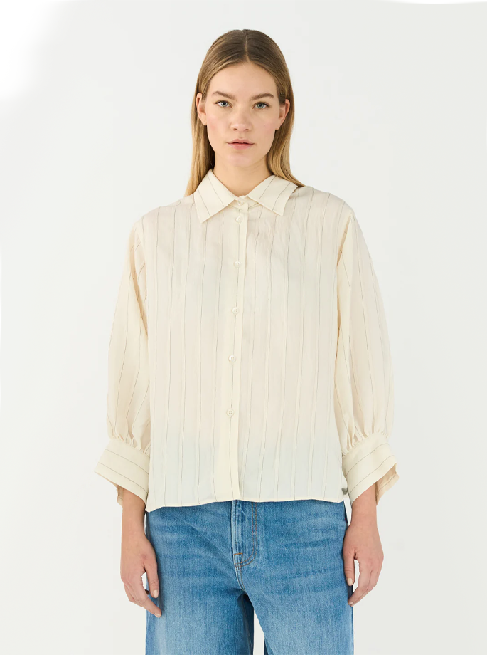 Tomorrow Denim - Missoula Hepburn Shirt Ecru