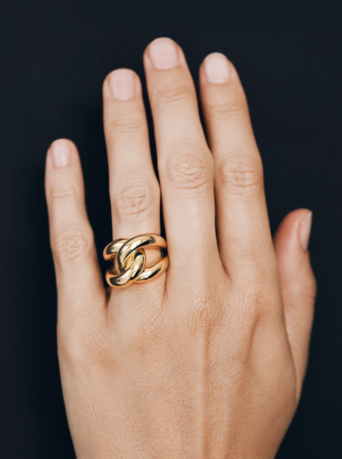 Trine Tuxen - Ability Ring forgyldt sterlingsølv