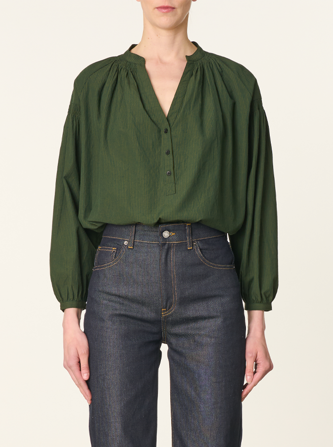 Vanessa Bruno - Nipoa Bluse Verte Fonce