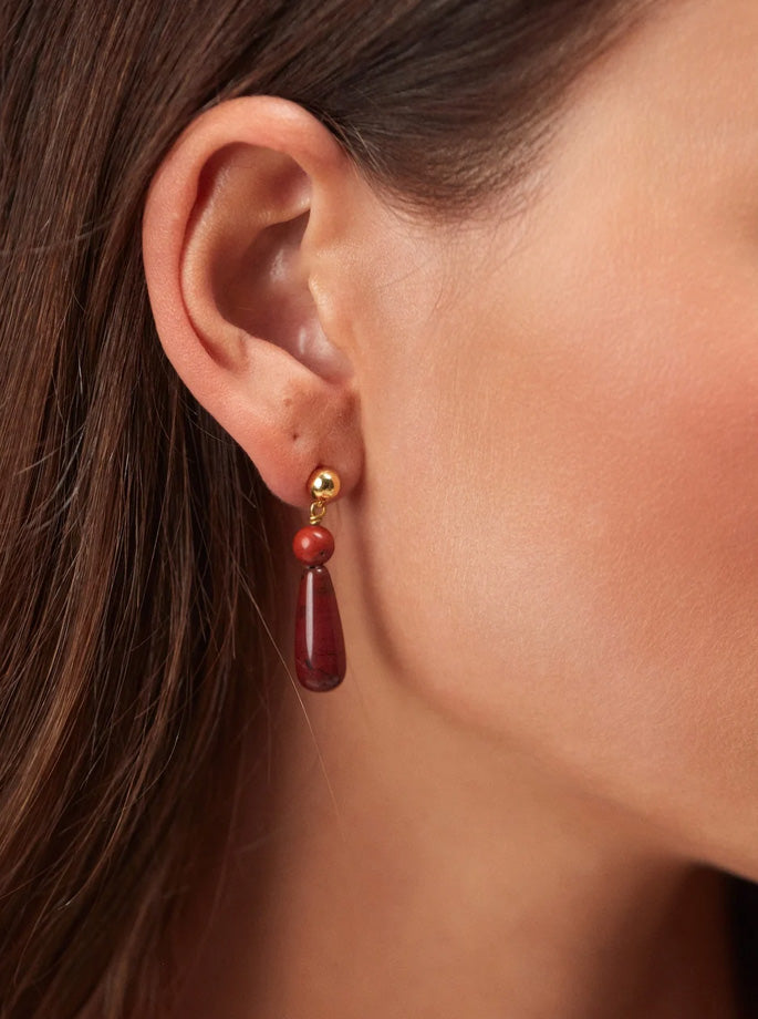 Anni Lu - Hot drops earring red jasper