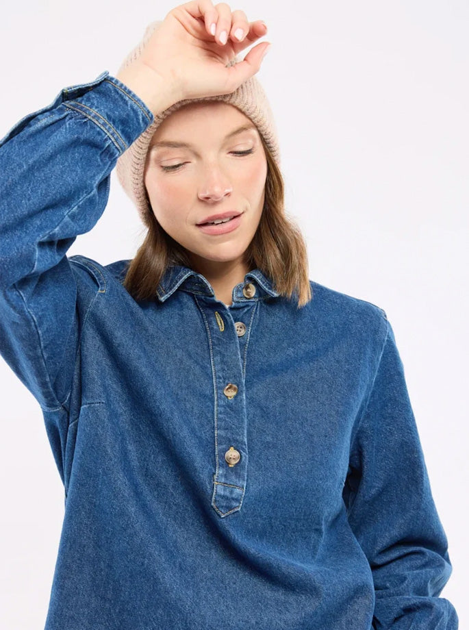 Armor Lux - Vareuse Denim Shirt - Blue