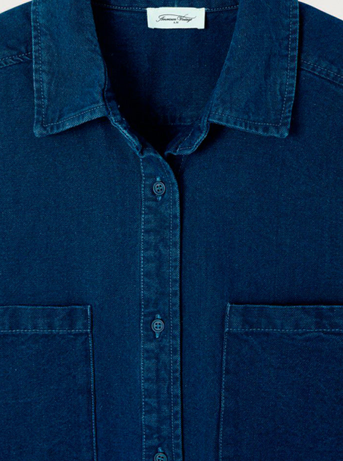 American Vintage - Comow Skjorte Raw Blue