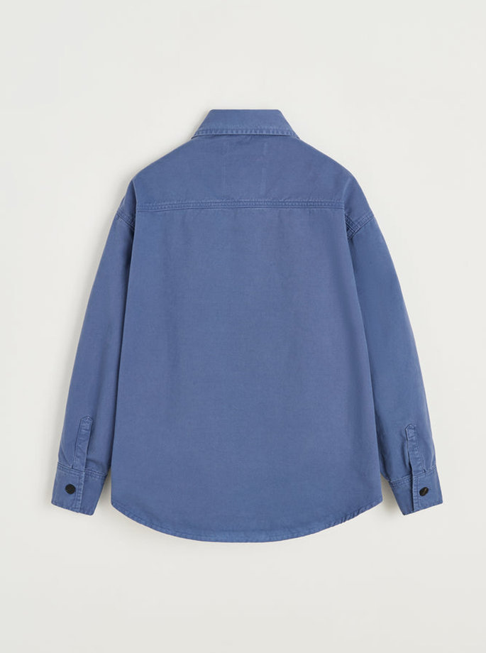 Aiayu - Casy Shirt Cotton washed french blå