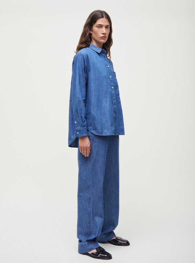 Aiayu - Lynette Shirt Denim - Organic Fashion - ES Webshop