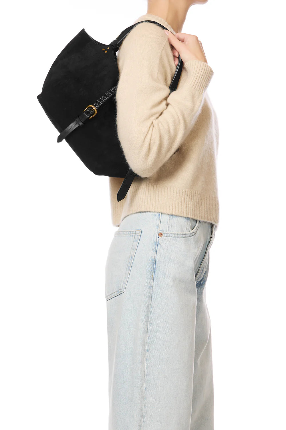 Jerome Dreyfuss - Joseph S Split Suede Taske sort