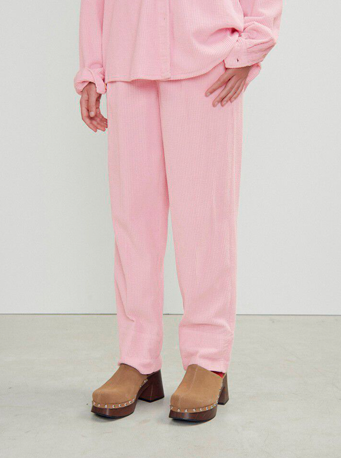 American Vintage - Pantalon Corduroy Light Pink