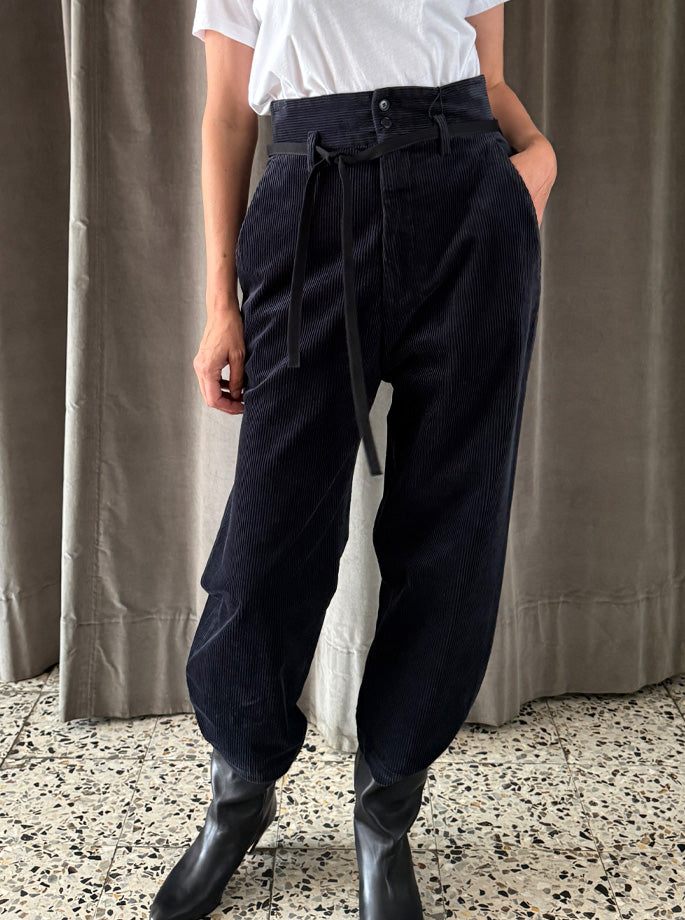 Barena Venezia - bukser Candiano Cinquecento navy fløjl