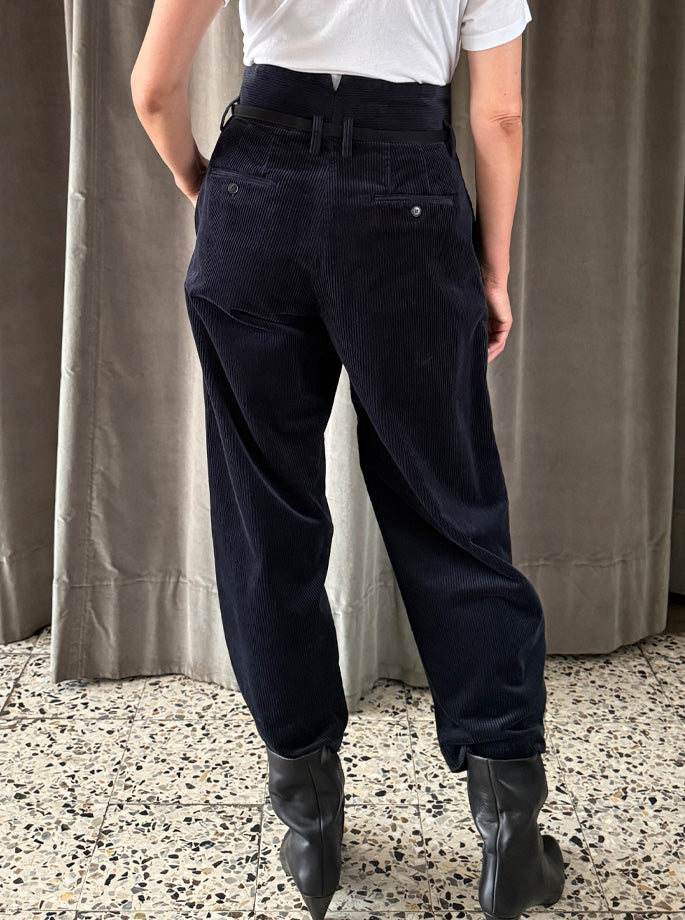 Barena Venezia - bukser Candiano Cinquecento navy fløjl