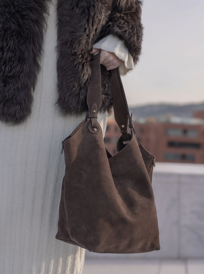 Calajade - Soho Hobo Taske Umber Suede