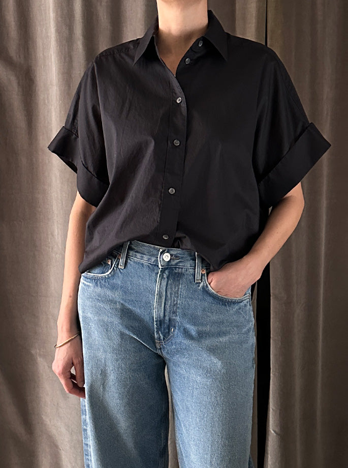 Closed - Turn-up Skjorte Sort