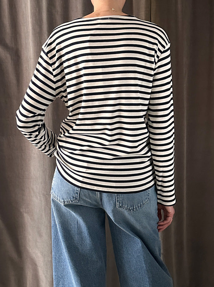 Closed - Basic Langærmet Bluse Dark Night