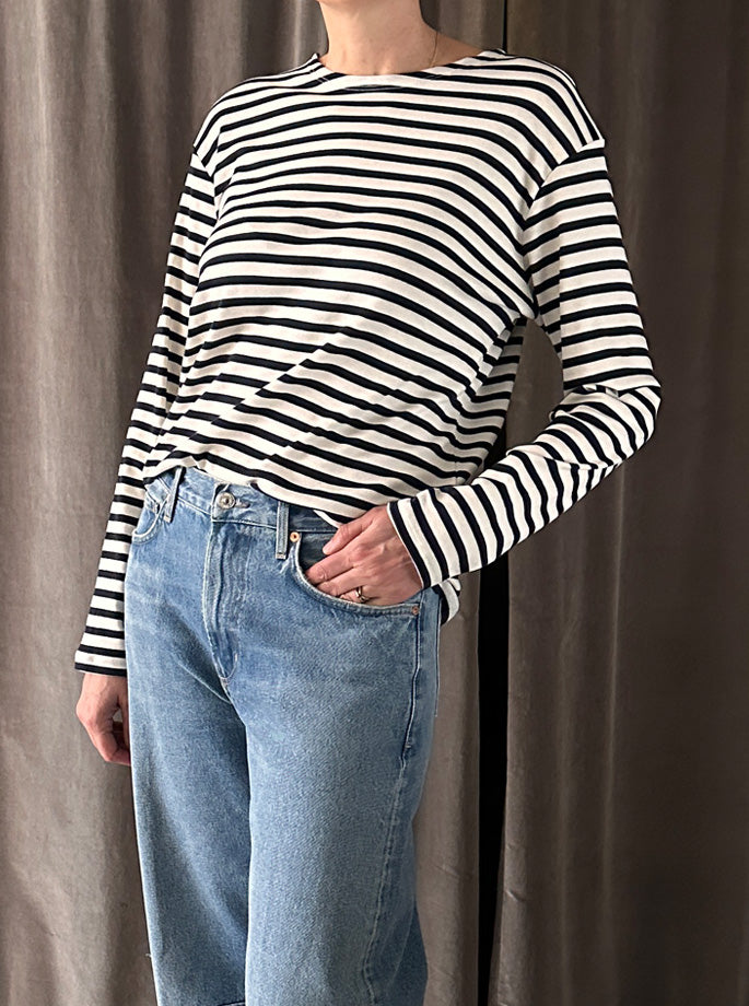 Closed - Basic Langærmet Bluse Dark Night