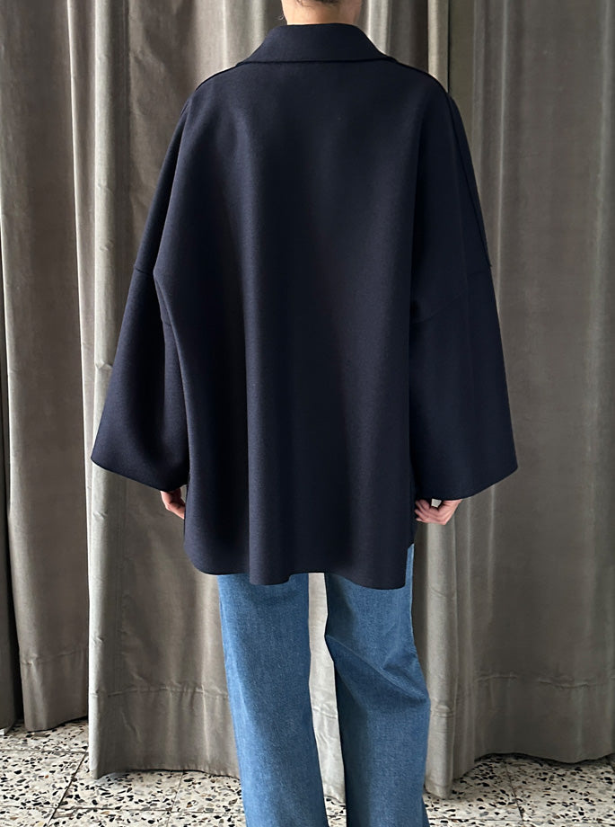 Harris Wharf - Country Cape Jakke Navy Blue